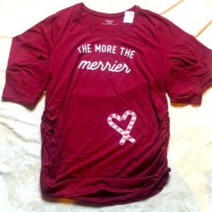 NWT Maternity Top- More the Merrier, size 2X